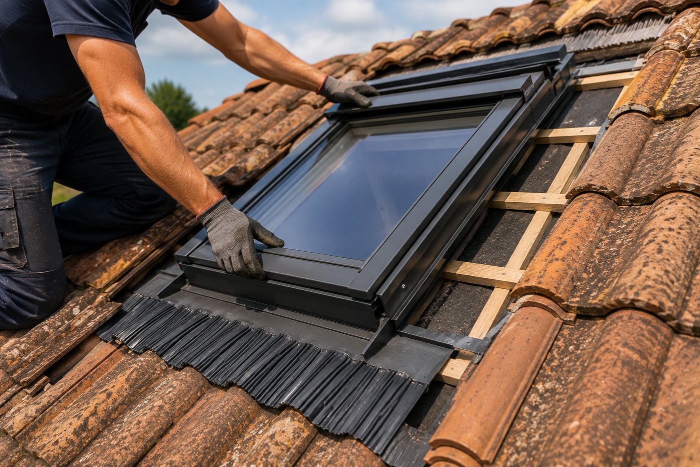 Installation et remplacement de Velux par Start up couvreur BC à Saint-Maudan